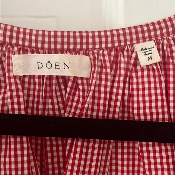 Doen Red Gingham June Blouse - Picture 2 of 10
